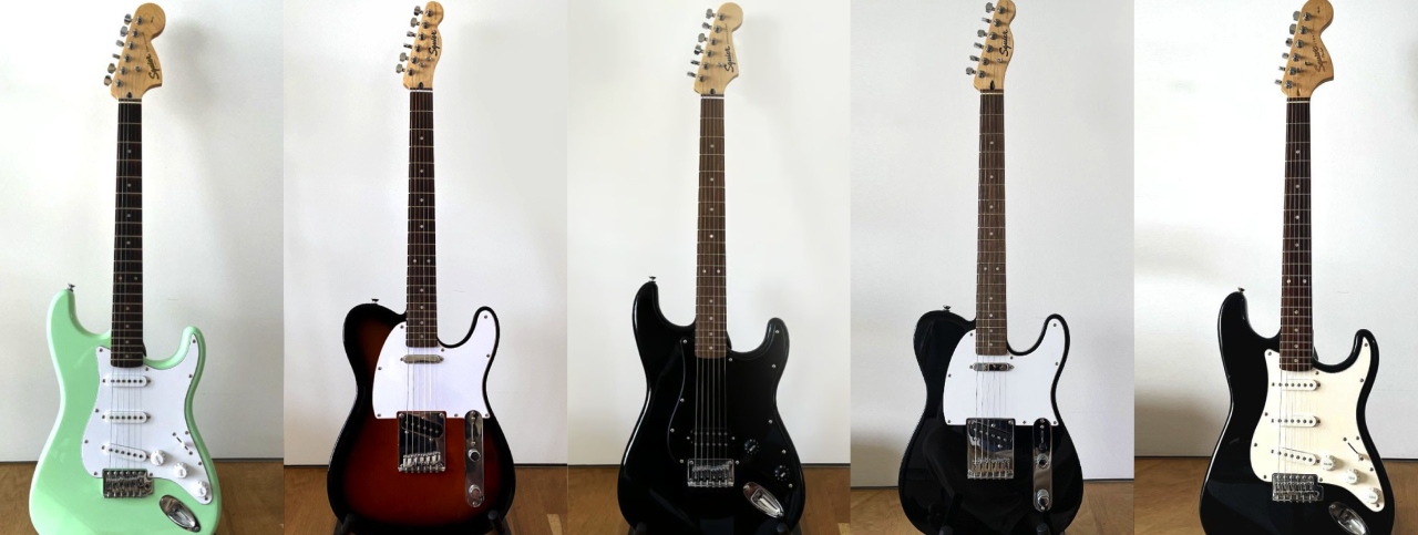 guitars_personal Selection of guitars (From telecaster to stratocaster)