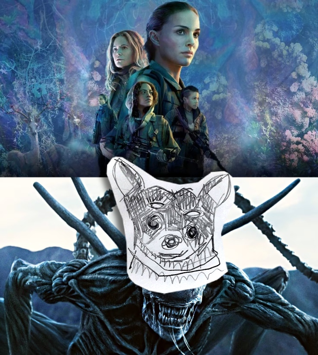 2 movie screenshots (Alien and Annihilation)